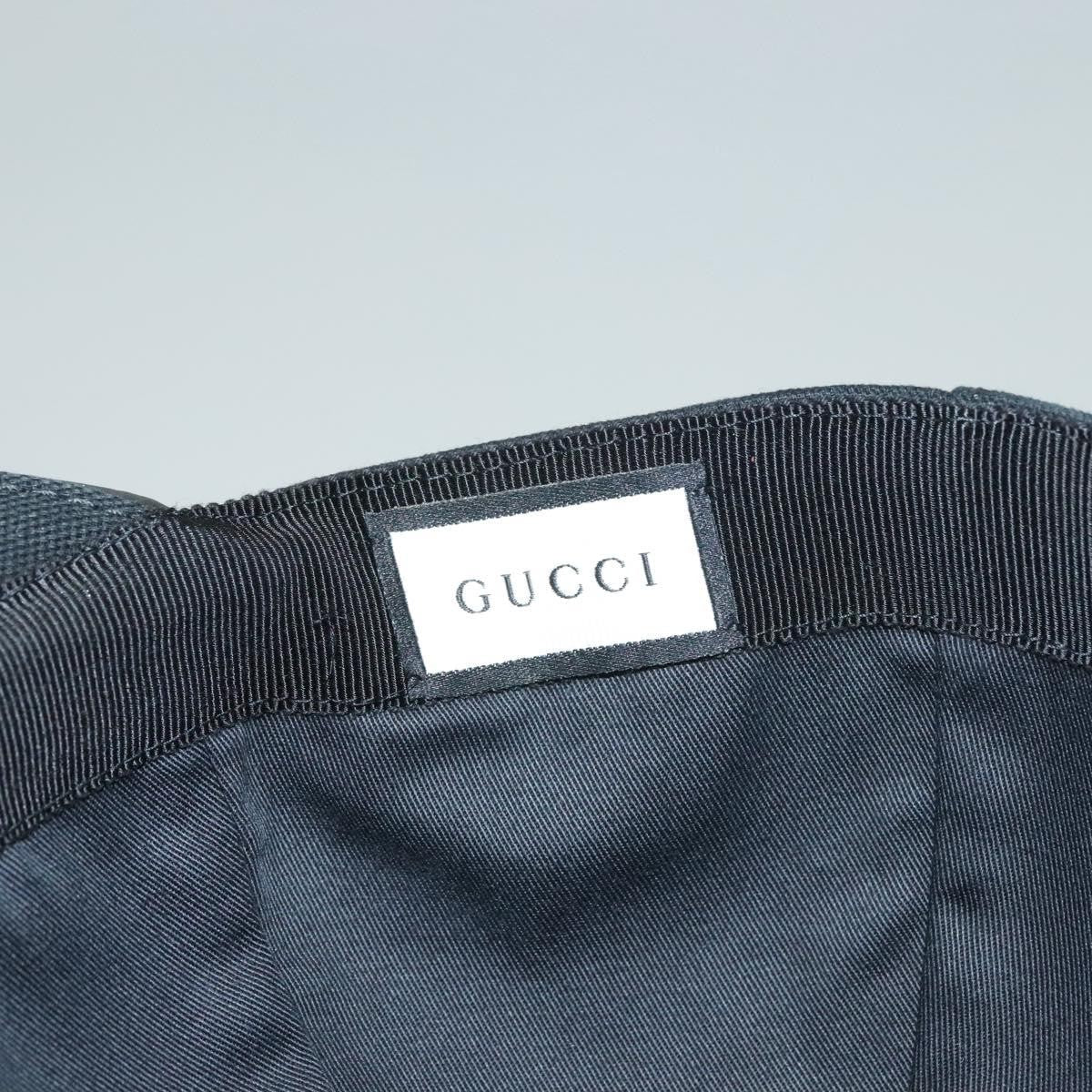 Gucci Interlocking G Web Baseball Cap Canvas, BLACK, CANVAS, Head accessory