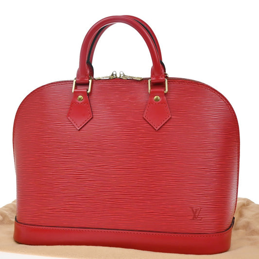 Louis Vuitton Alma Handbag Epi Leather, RED, LEATHER, Handbag