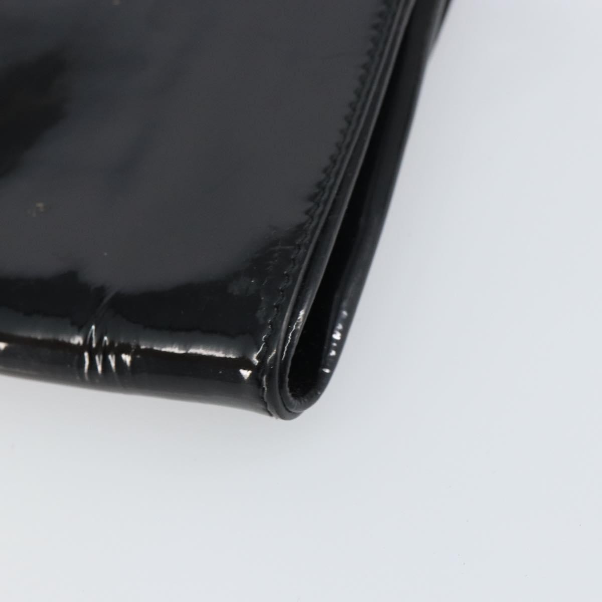 Fendi Vintage Shoulder Bag Enamel, BLACK, PATENT_LEATHER, Shoulder bag