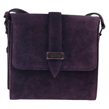 Chanel Flap Clutch Shearling, PURPLE, SUEDE, Clutche & pouche