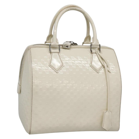 Louis Vuitton Speedy Cube Bag Damier Facette, WHITE, PATENT_LEATHER, Handbag