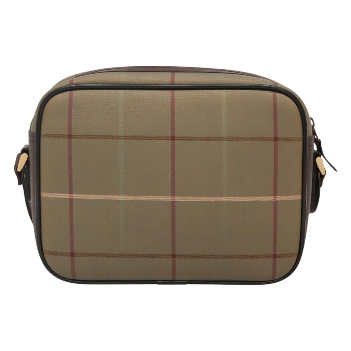 Burberry Nova check Shoulder bag Canvas, BEIGE, CANVAS, Shoulder bag