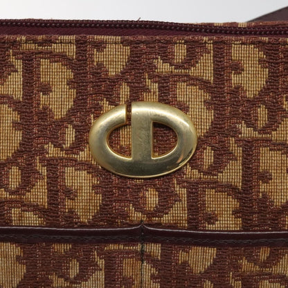 Christian Dior Vintage Trotter Shoulder Bag Canvas, RED, CANVAS, Shoulder bag