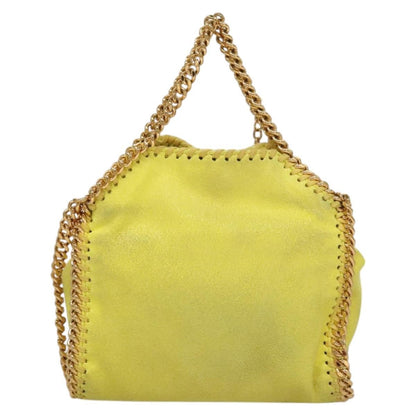 Stella McCartney Falabella Fold Over Crossbody Bag Suede, YELLOW, SUEDE, Crossbody bag