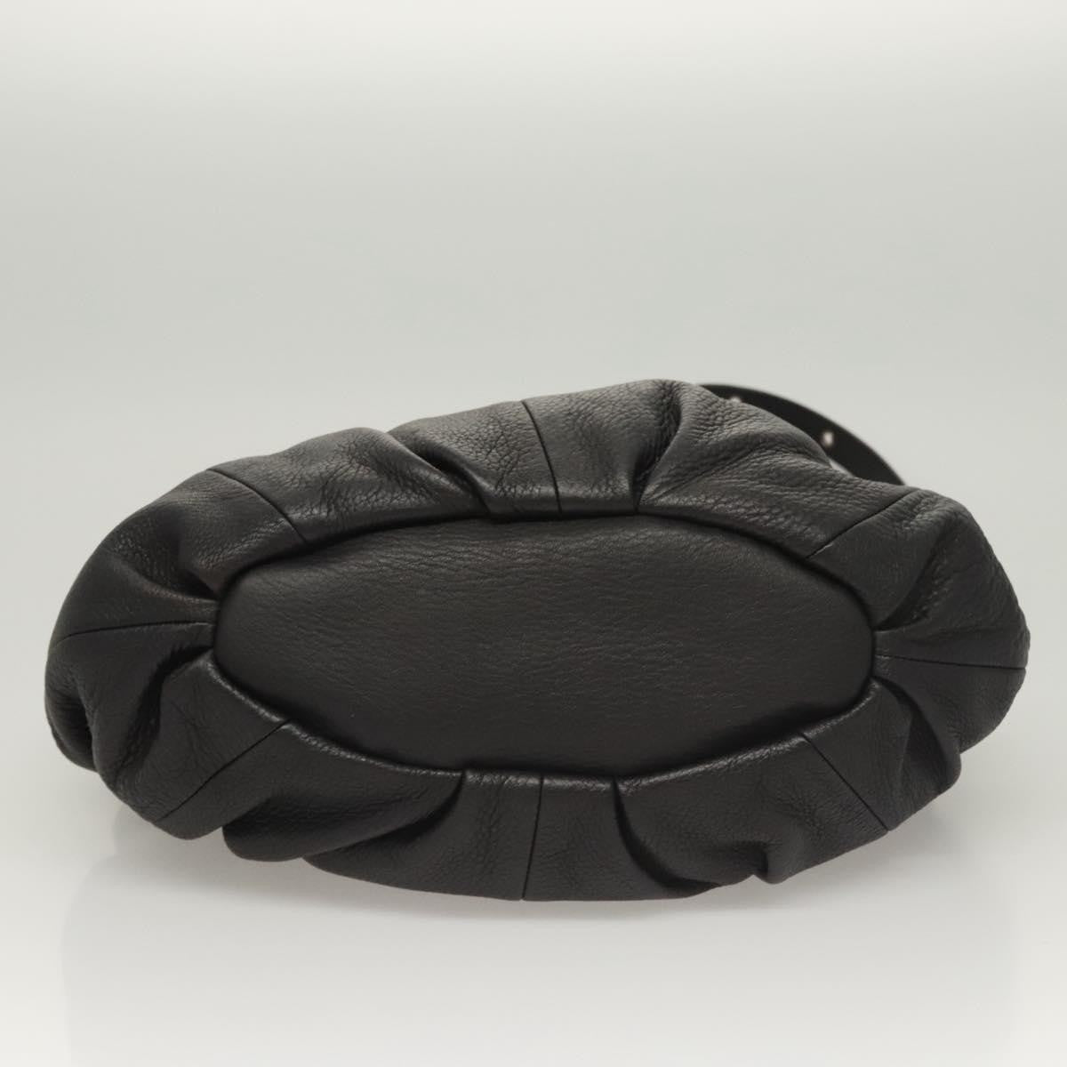 Celine Pillow Handbag Leather, BLACK, LEATHER, Handbag