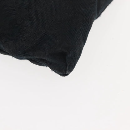 Gucci Vintage Double Belt Bag GG Canvas with Leather, BLACK, CANVAS, Shoulder bag