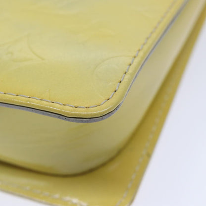 Louis Vuitton Mott Handbag Monogram Vernis, YELLOW, PATENT_LEATHER, Handbag