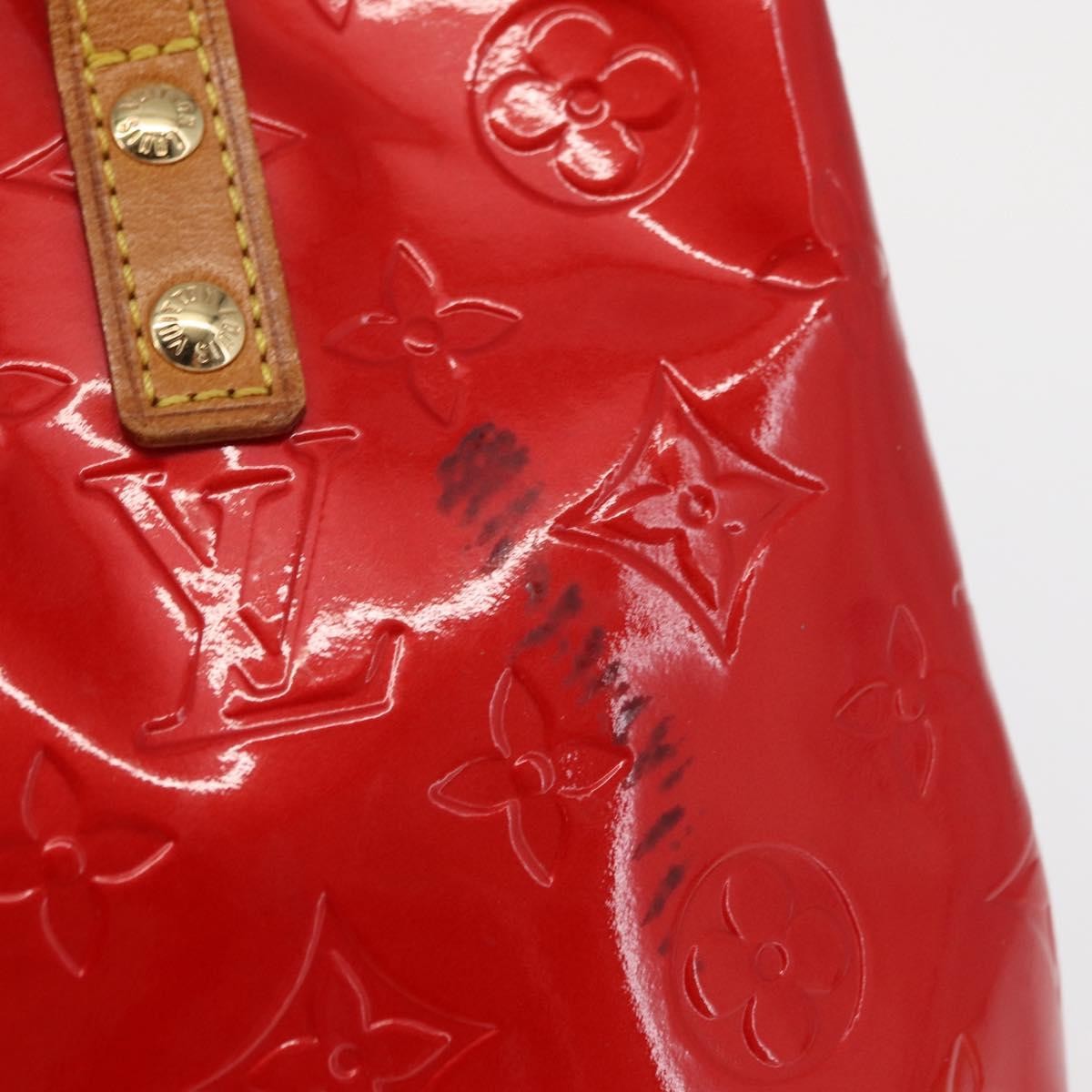 Louis Vuitton Reade Handbag Monogram Vernis, RED, PATENT_LEATHER, Handbag
