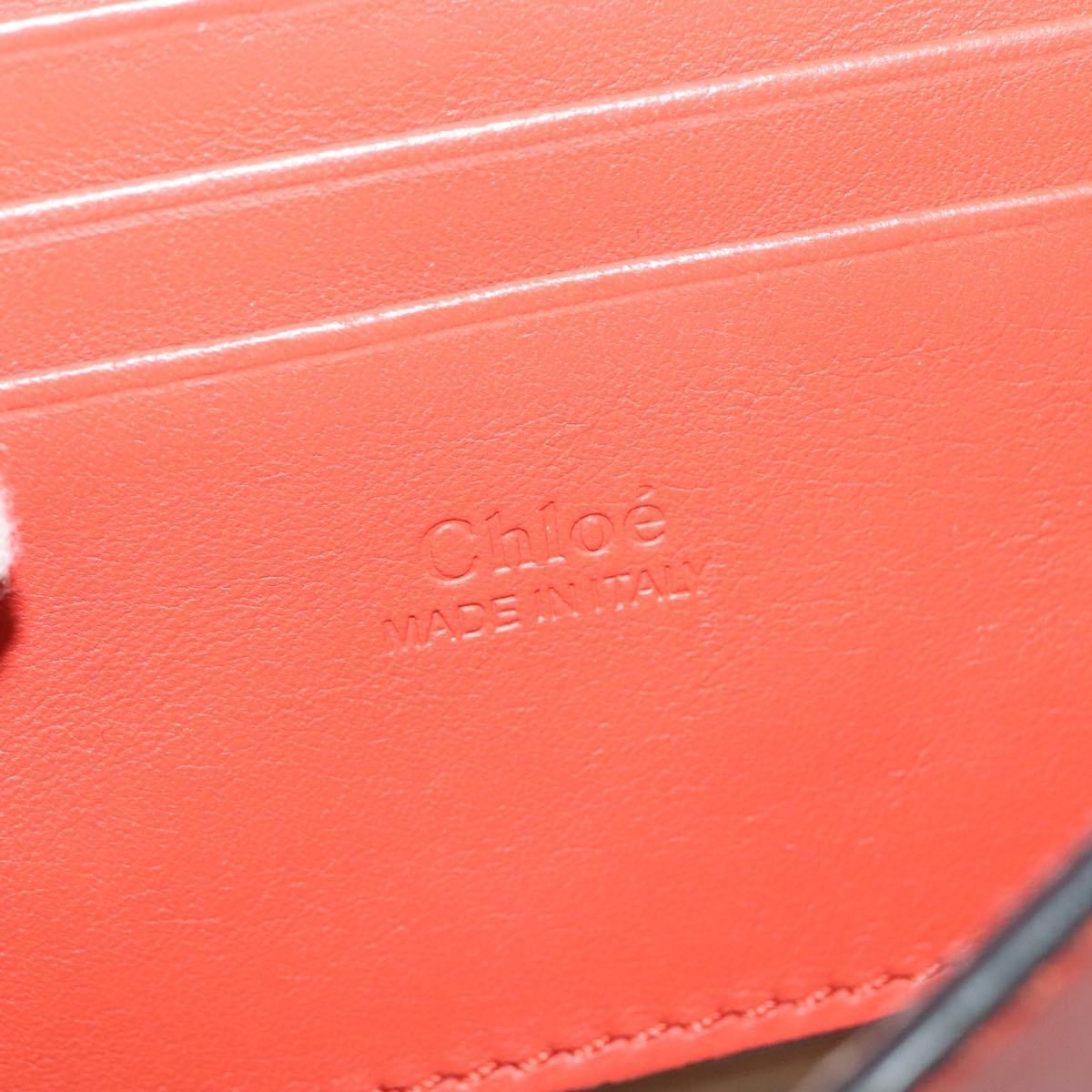 Chloe Faye Shoulder Bag Leather and Suede, Red, Leather, Shoulder Bag