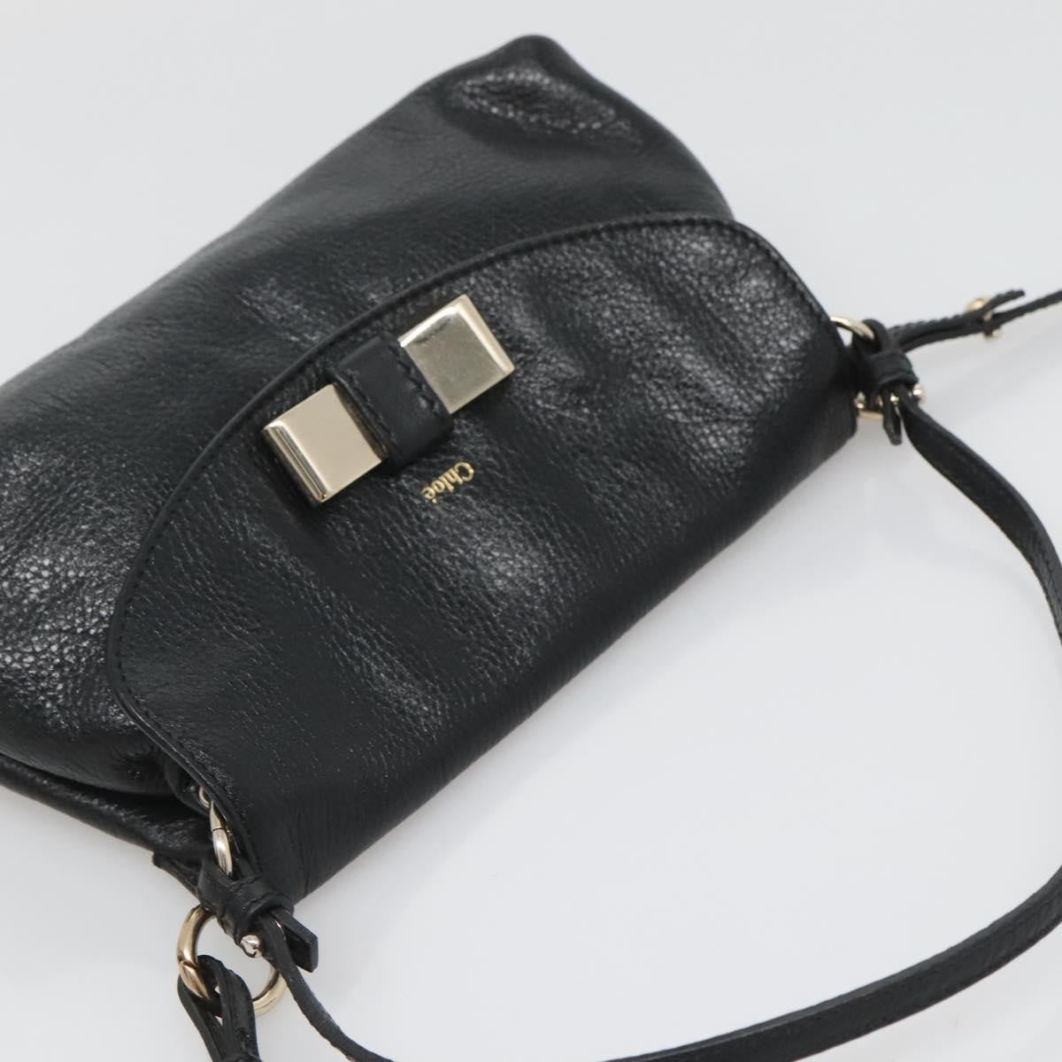 Chloe Lily Handbag Leather, BLACK, LEATHER, Handbag