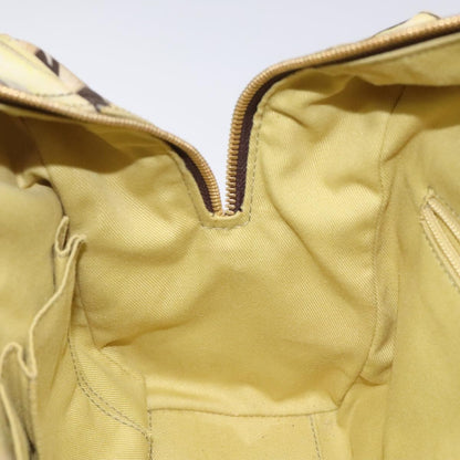 Salvatore Ferragamo Gancini Shoulder Bag Canvas, BEIGE, CANVAS, Shoulder bag