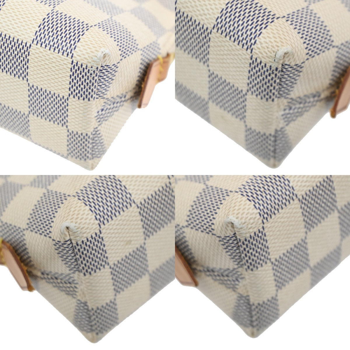 Louis Vuitton Cosmetic Pouch Damier, WHITE, CANVAS, Clutche & pouche