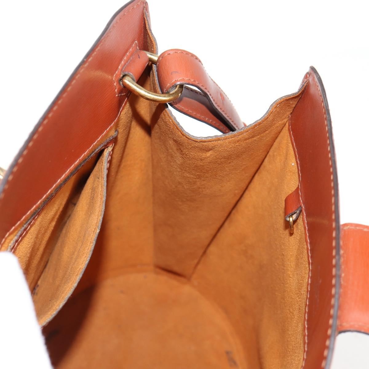 Louis Vuitton Cluny Shoulder Bag Epi Leather, BROWN, LEATHER, Shoulder bag