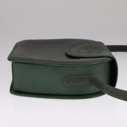 Burberry Vintage Shoulder Bag Leather, GREEN, LEATHER, Shoulder bag