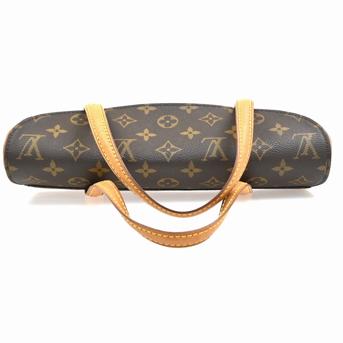Louis Vuitton Sonatine Handbag Monogram Canvas, Brown, Canvas, Handbag