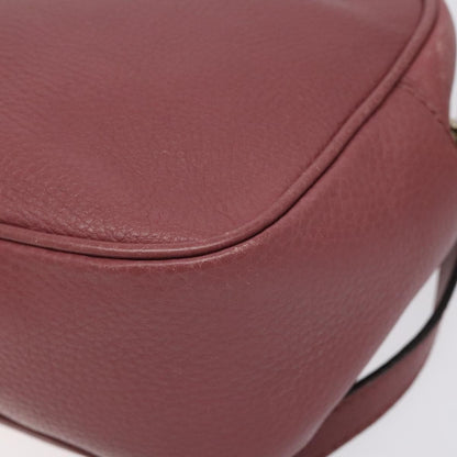 Gucci Soho Disco Crossbody Bag Leather, PINK, LEATHER, Shoulder bag