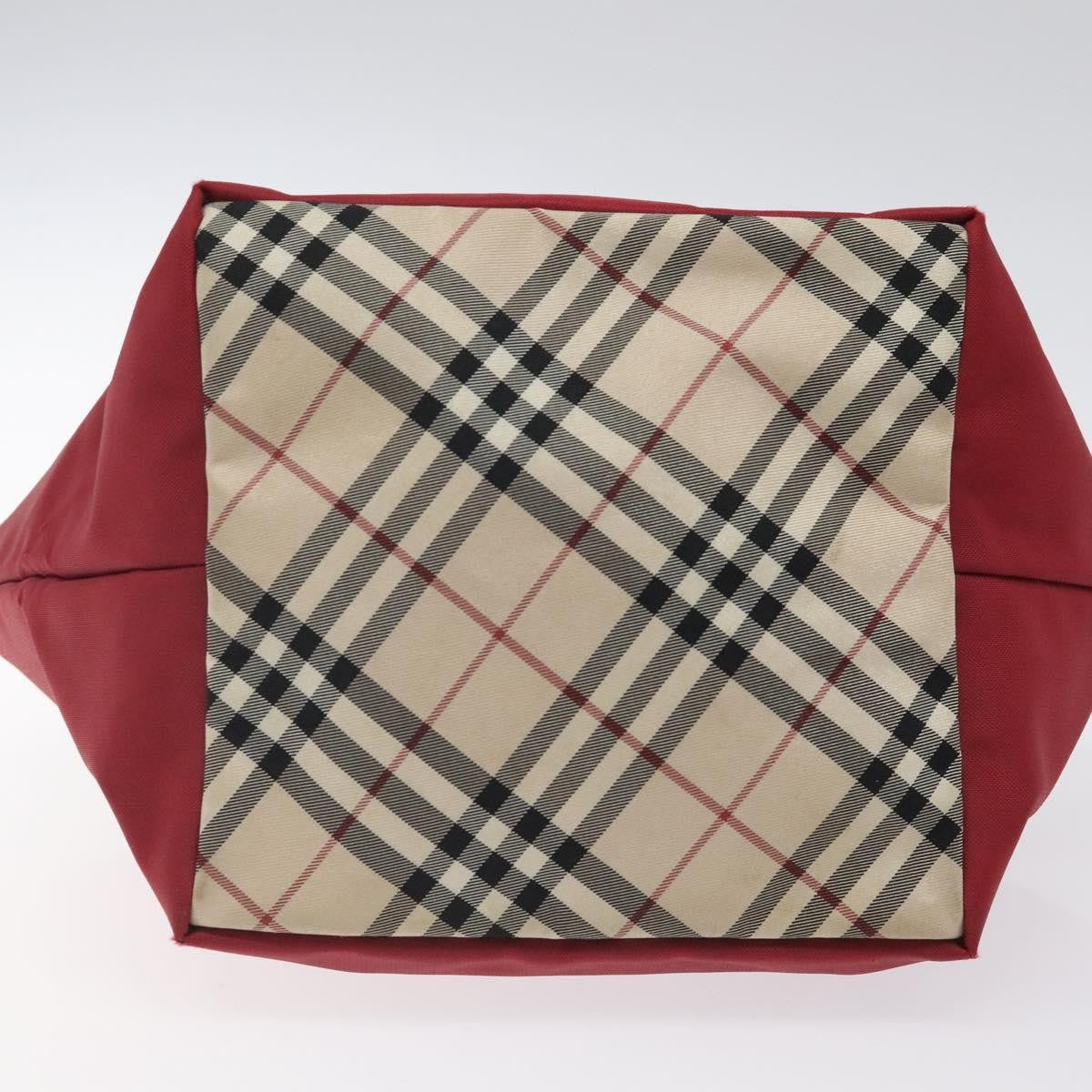 Burberry Nova Check Tote Nylon, RED, NYLON, Tote bag