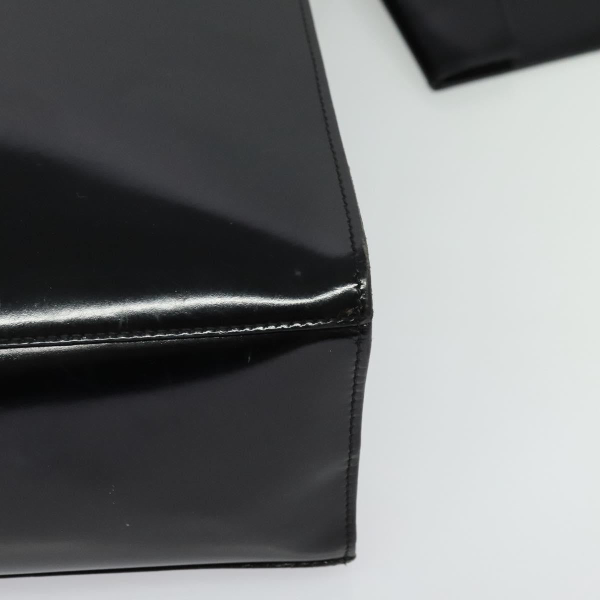 Salvatore Ferragamo Shopper Tote Leather, BLACK, PATENT_LEATHER, Tote bag