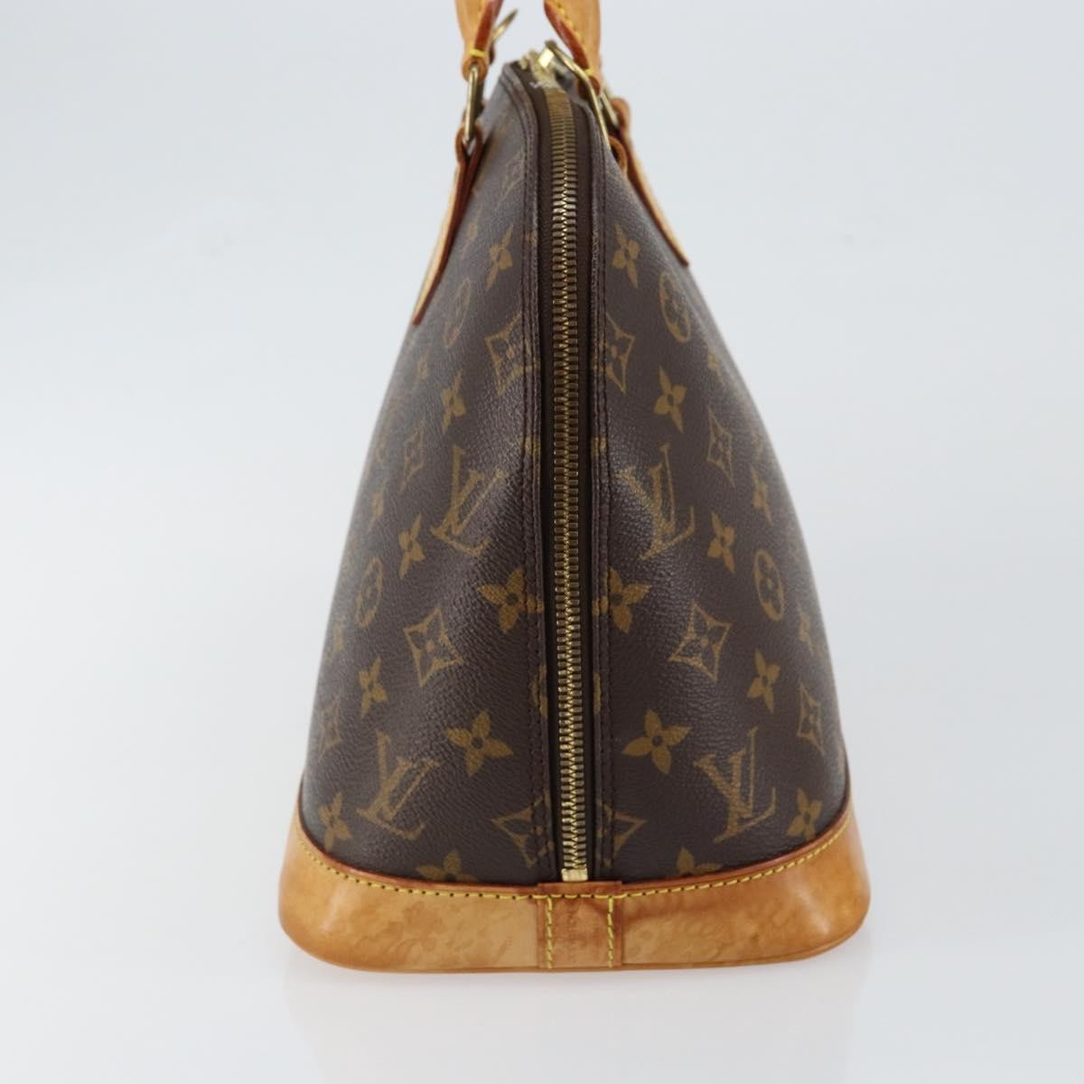 Louis Vuitton Alma Handbag Monogram Canvas, BROWN, CANVAS, Handbag