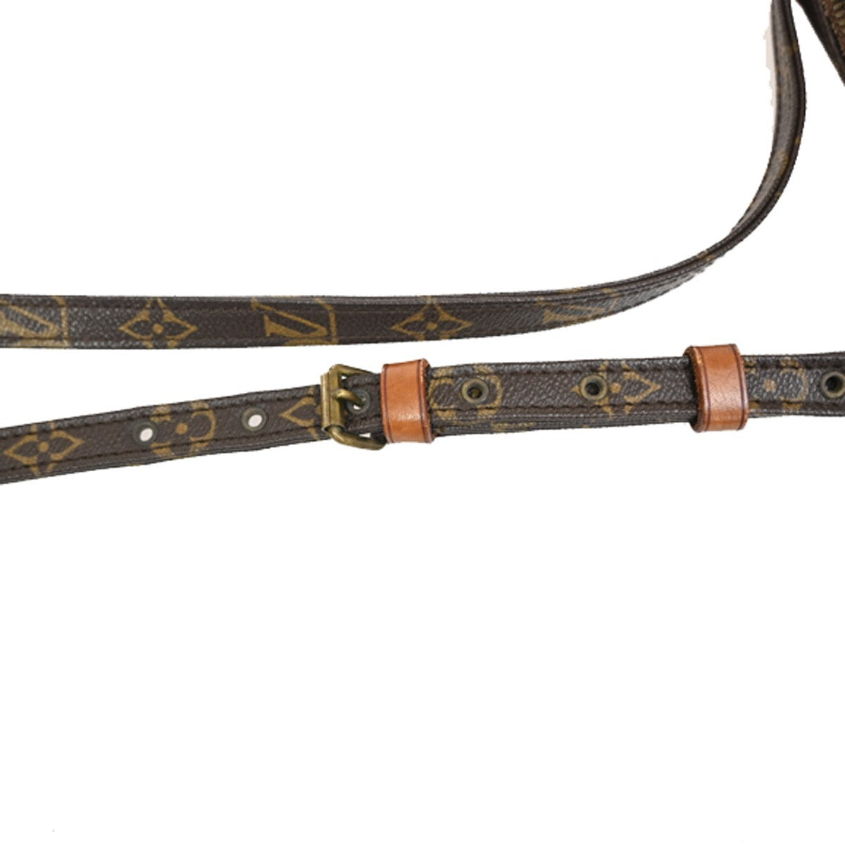 Louis Vuitton Danube Handbag Monogram Canvas, BROWN, LEATHER, Shoulder bag