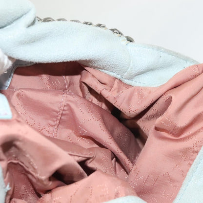 Stella McCartney Falabella Fold Over Crossbody Bag Suede, BLUE, SUEDE, Crossbody bag