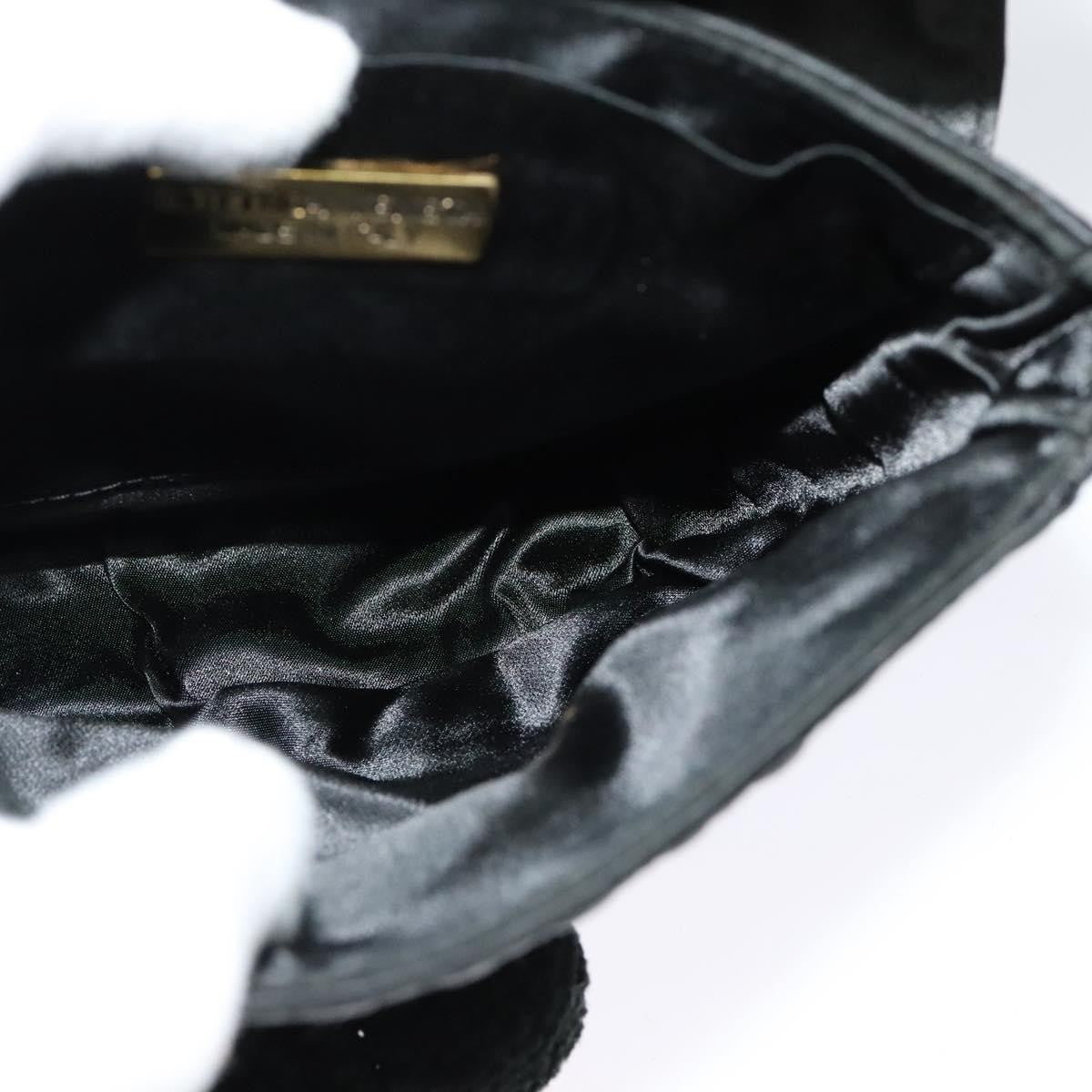 Bottega Veneta Intrecciato Clutch bag Calfskin, BLACK, SATIN, Shoulder bag