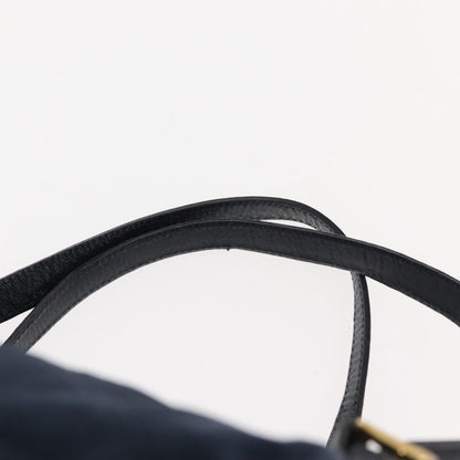 Prada Buckle Backpack Quilted Tessuto, NAVY, NYLON, Backpack