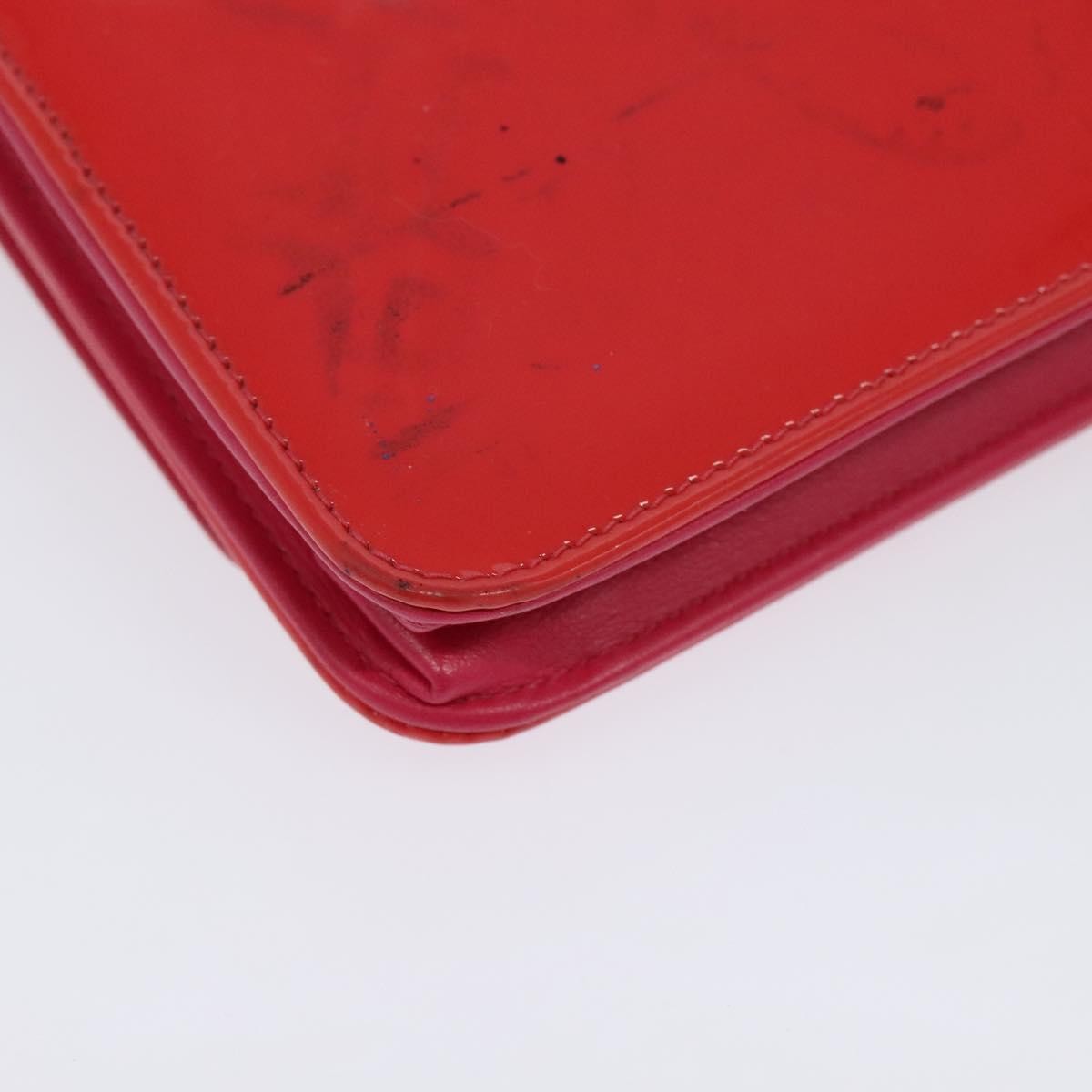 Chanel CC Logo Wallet on Chain Patent, PINK, PATENT_LEATHER, Shoulder bag