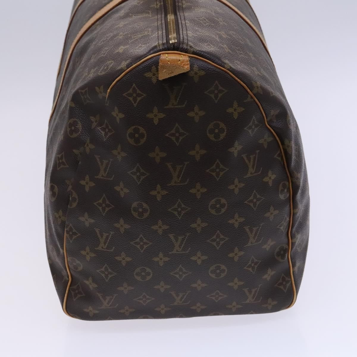 Louis Vuitton Keepall Bag Monogram Canvas, BROWN, CANVAS, Travel bag