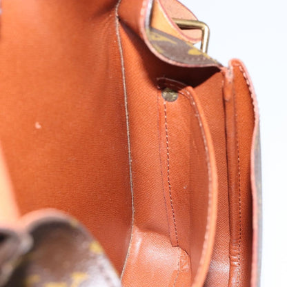 Louis Vuitton Cartouchiere Handbag Monogram Canvas, BROWN, CANVAS, Shoulder bag