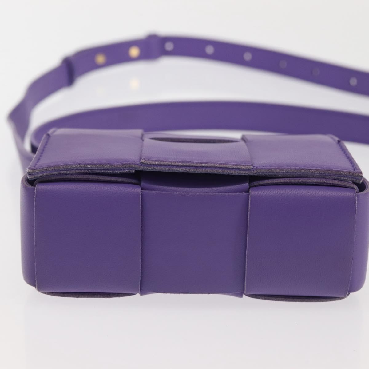 Bottega Veneta Cassette Crossbody Bag Padded Maxi Intrecciato Leather, PURPLE, LEATHER, Crossbody bag