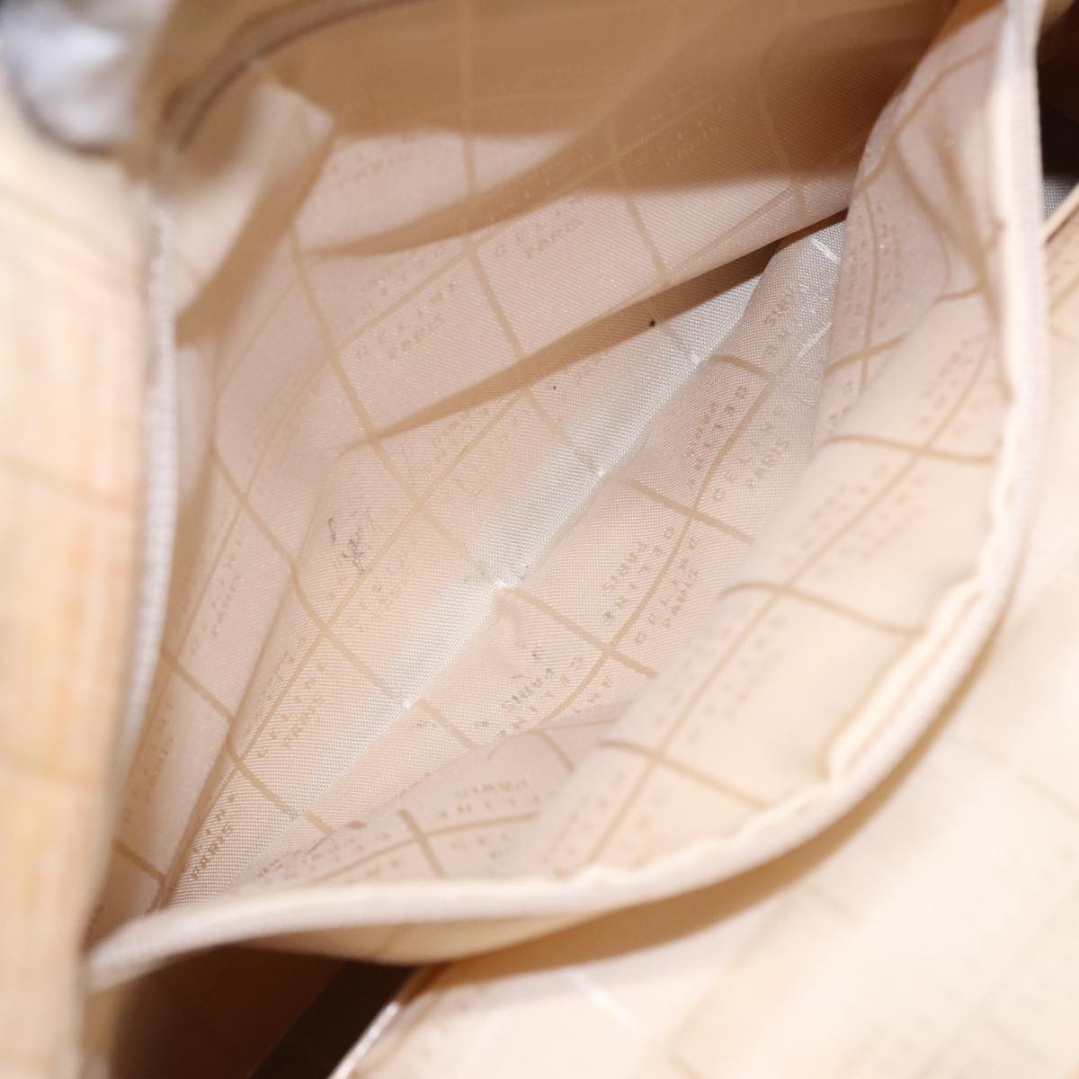 Celine Vintage Shoulder Bag Canvas, BEIGE, CANVAS, Shoulder bag