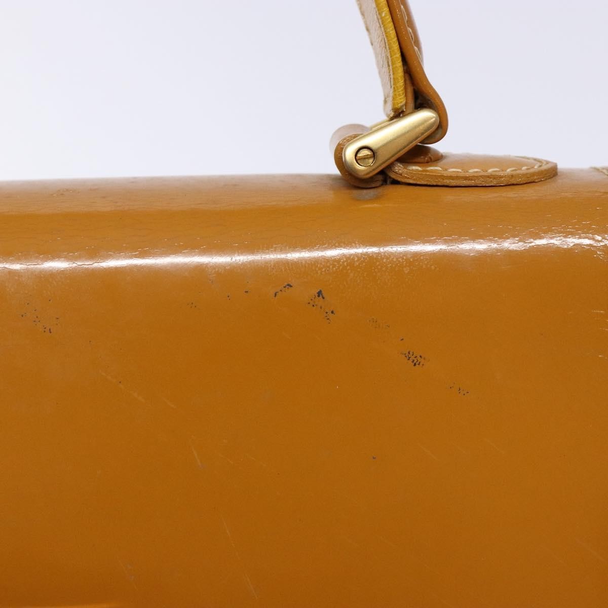 Burberry Vintage Handbag Leather, YELLOW, LEATHER, Handbag