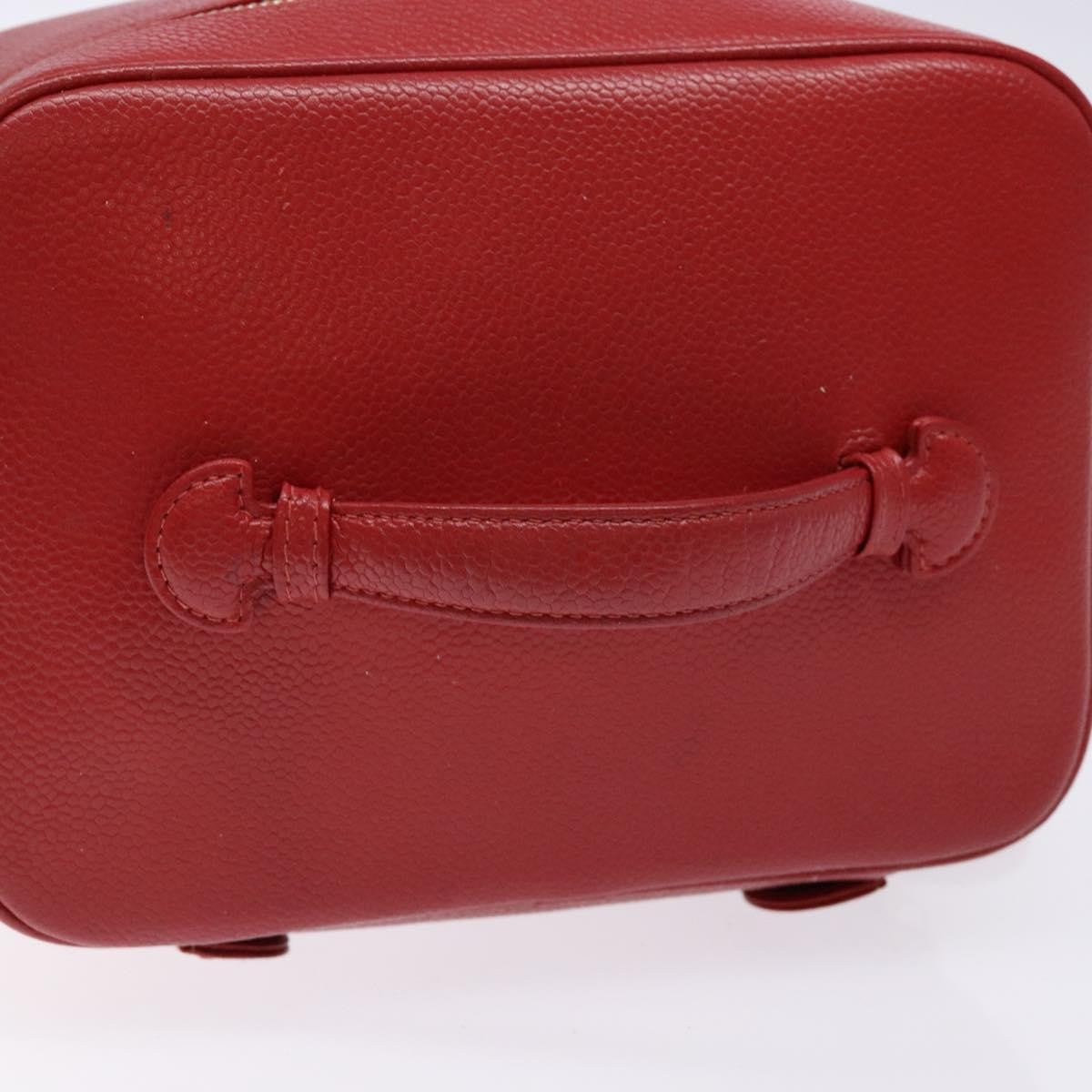 Chanel Vintage Timeless Zip Around Vanity Case Caviar, RED, CALFSKIN, Handbag