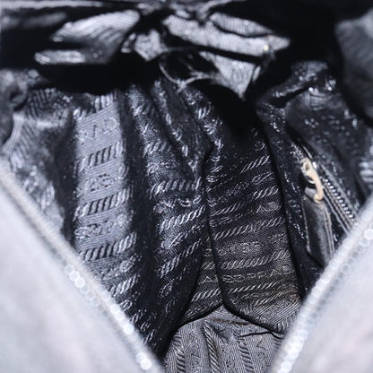 Prada Vintage Zip Tote Tessuto, BLACK, NYLON, Tote bag