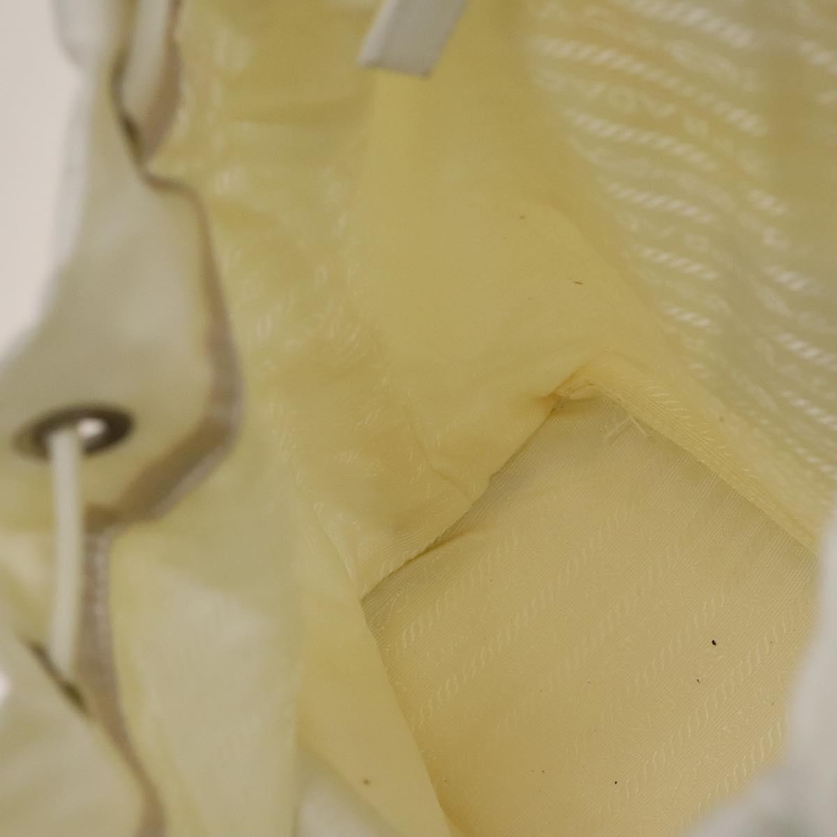 Prada Front Pocket Buckle Backpack Nylon, WHITE, NYLON, Backpack