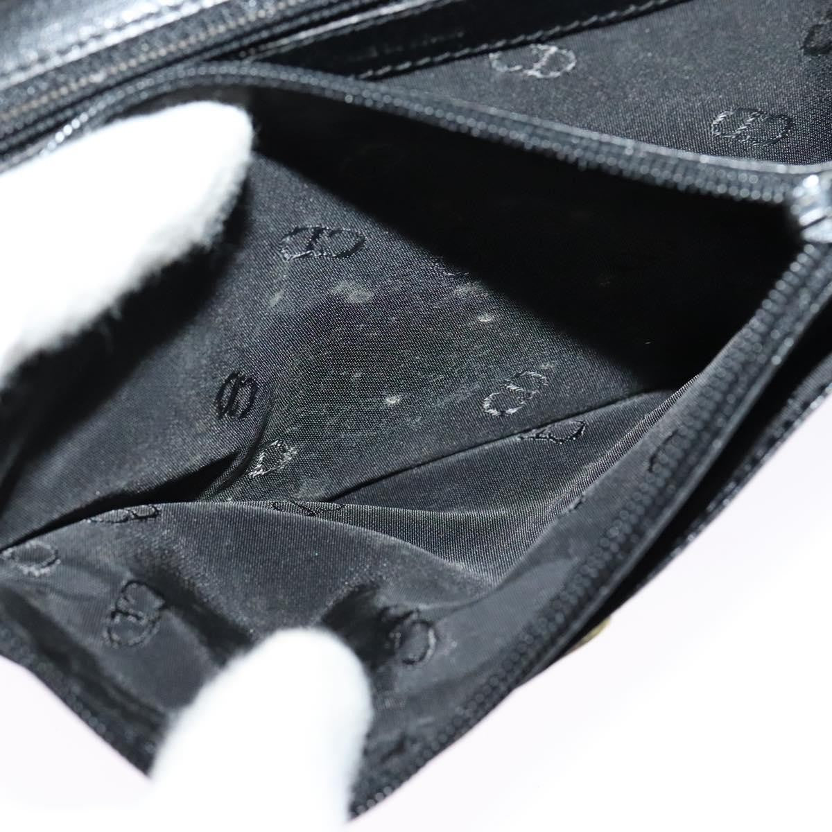 Christian Dior Vintage Chain Flap Shoulder Bag Leather, BLACK, LEATHER, Shoulder bag