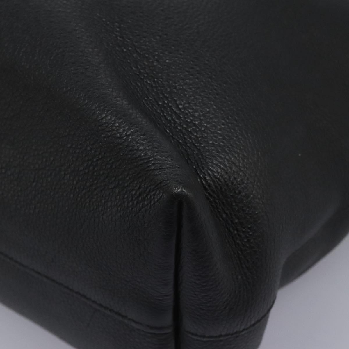 Prada Shopping Tote Vitello Daino, BLACK, LEATHER, Tote bag