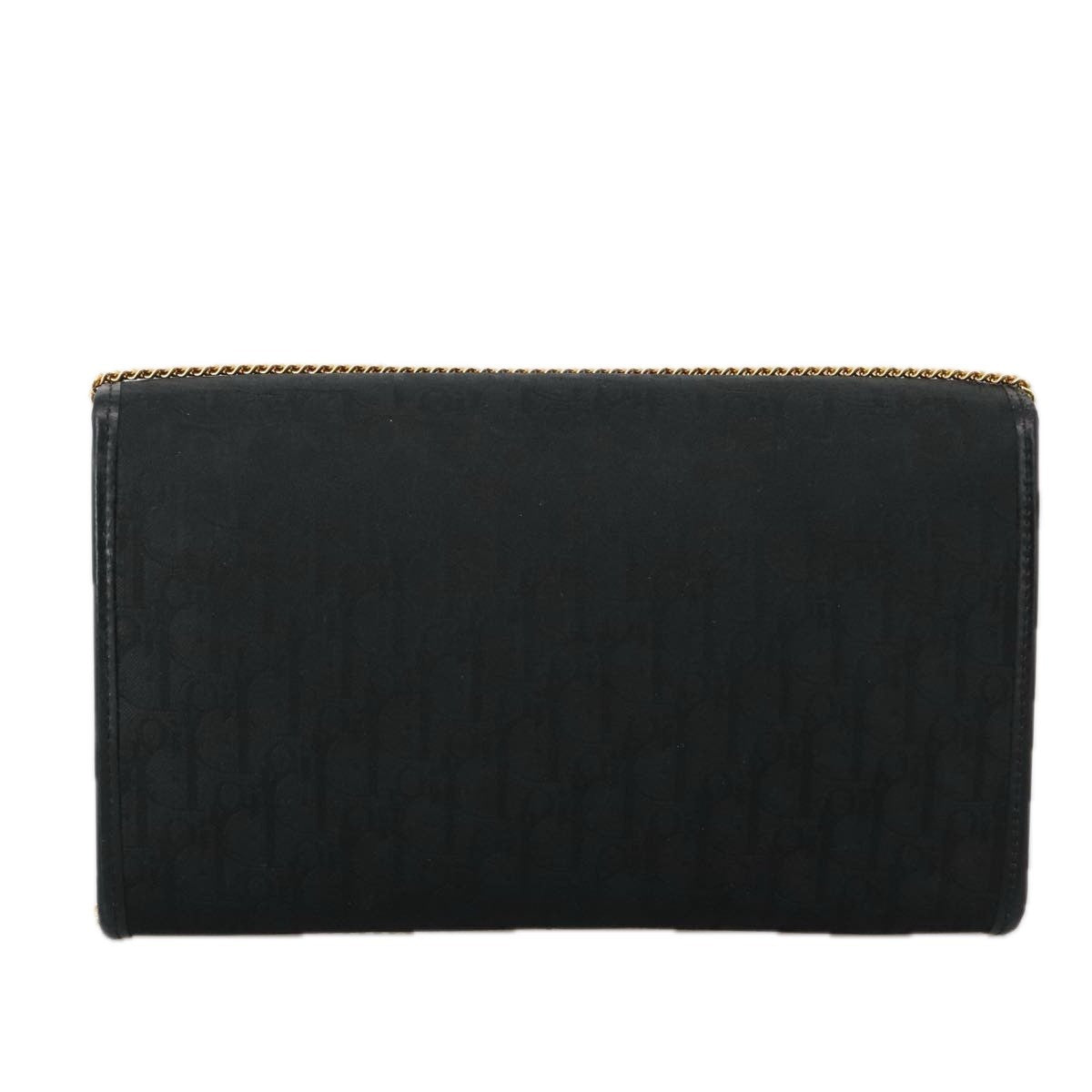 Christian Dior Vintage Trotter Crossbody Bag Canvas, BLACK, CANVAS, Shoulder bag