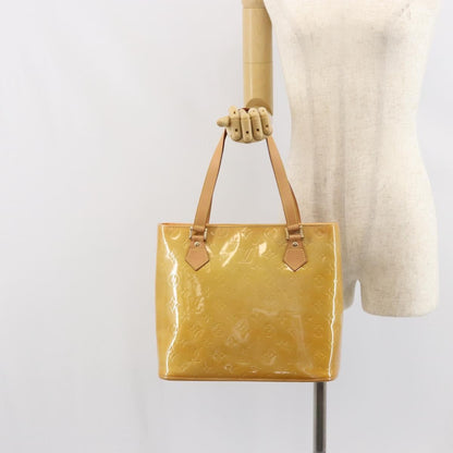Louis Vuitton Houston Handbag Monogram Vernis, BEIGE, PATENT_LEATHER, Handbag