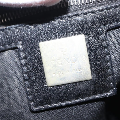 Fendi Vintage Shoulder Bag Leather, BLACK, LEATHER, Shoulder bag