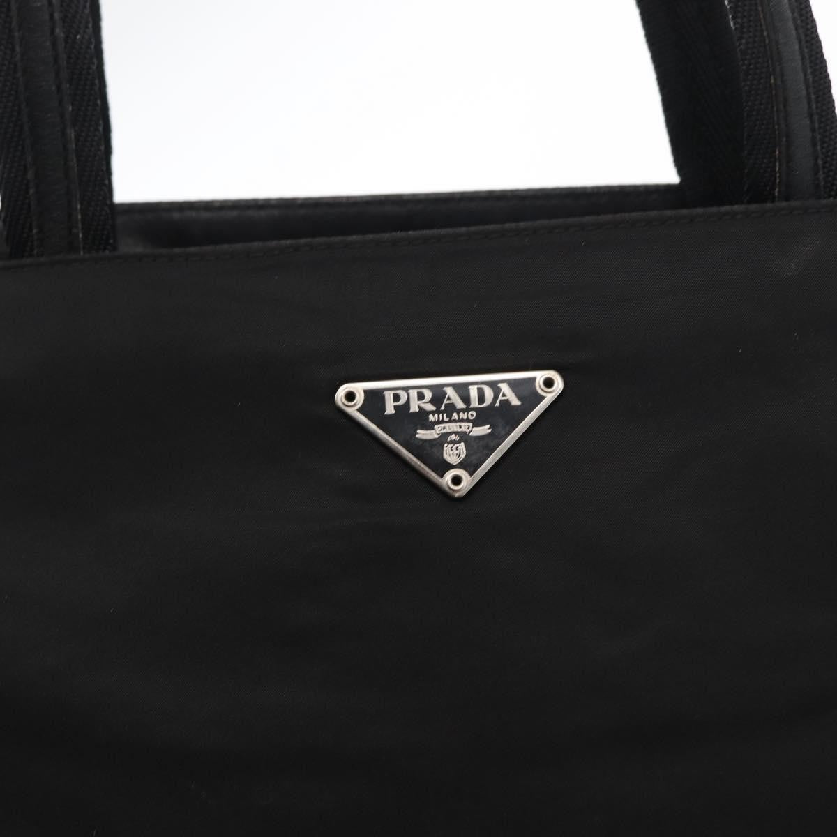 Prada Vintage Tote Nylon, BLACK, NYLON, Tote bag