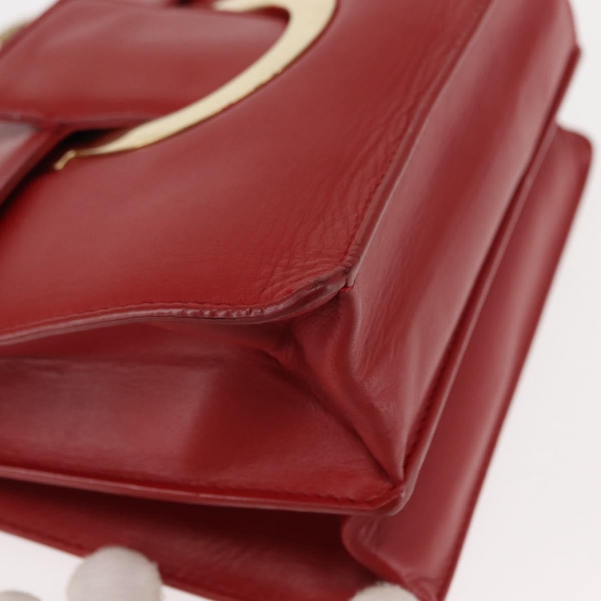 Salvatore Ferragamo Thalia Shoulder Bag Leather, RED, LEATHER, Shoulder bag