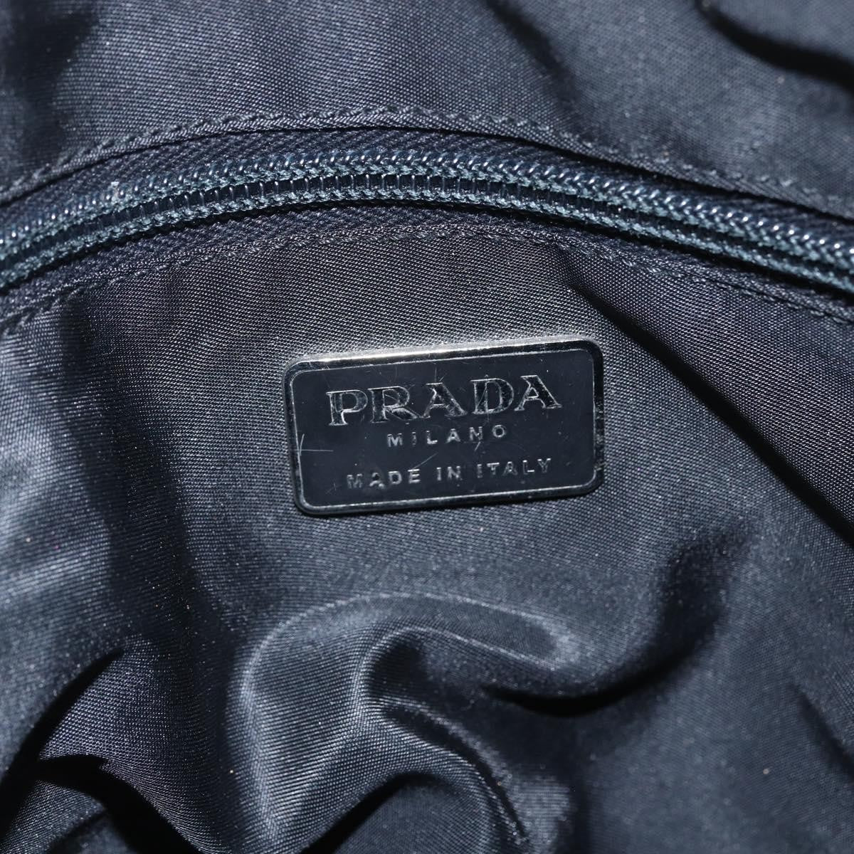 Prada Chain Shoulder Bag Tessuto, BLACK, NYLON, Shoulder bag