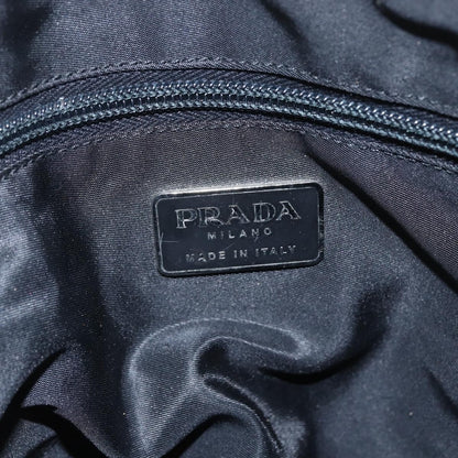 Prada Chain Shoulder Bag Tessuto, BLACK, NYLON, Shoulder bag