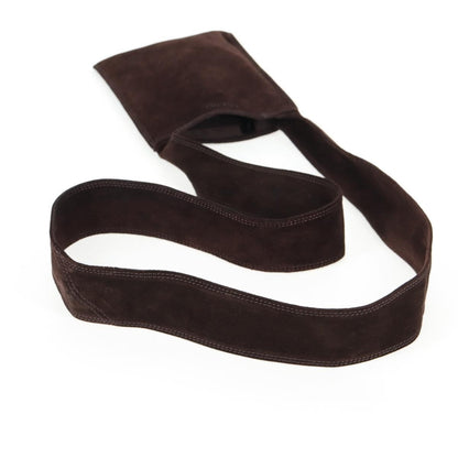 Chanel Vintage Shoulder Bag Suede, BROWN, SUEDE, Shoulder bag