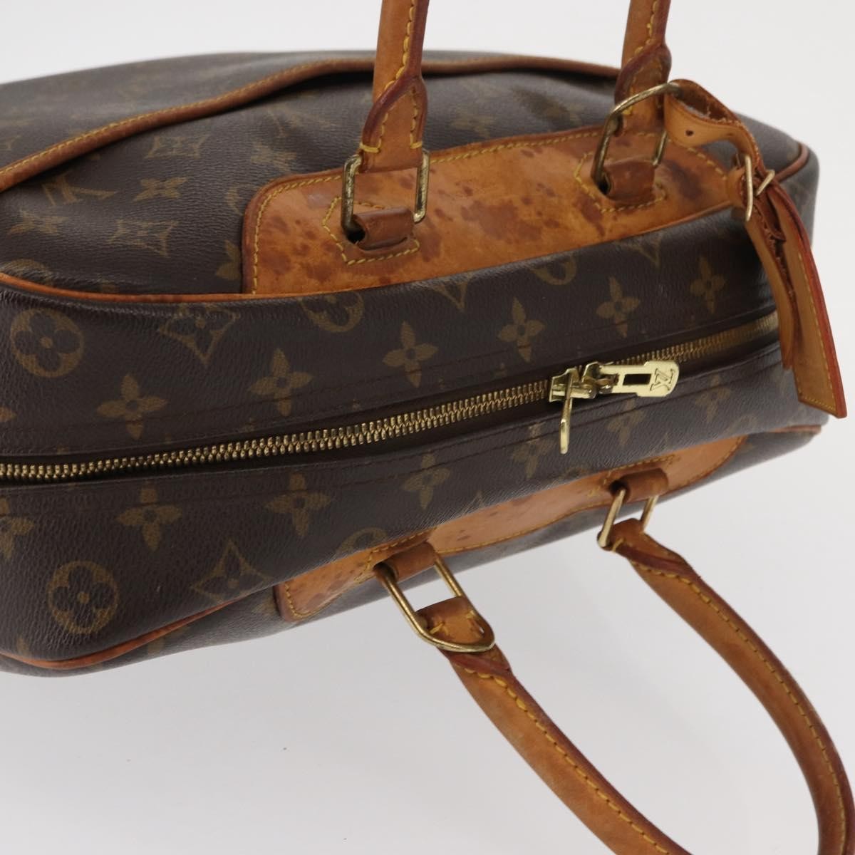 Louis Vuitton Deauville Handbag Monogram Canvas, BROWN, CANVAS, Handbag
