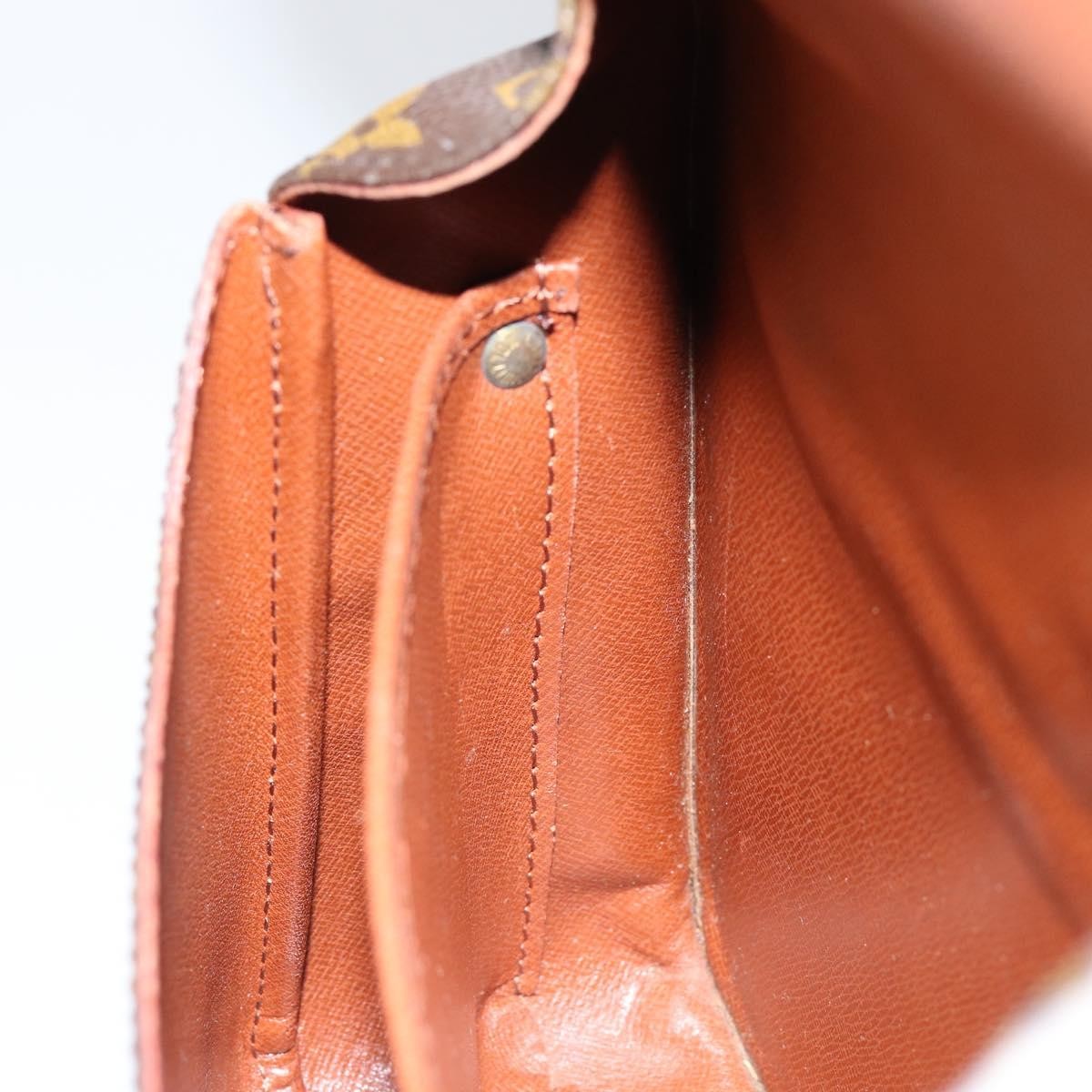 Louis Vuitton Cartouchiere Handbag Monogram Canvas, BROWN, CANVAS, Shoulder bag