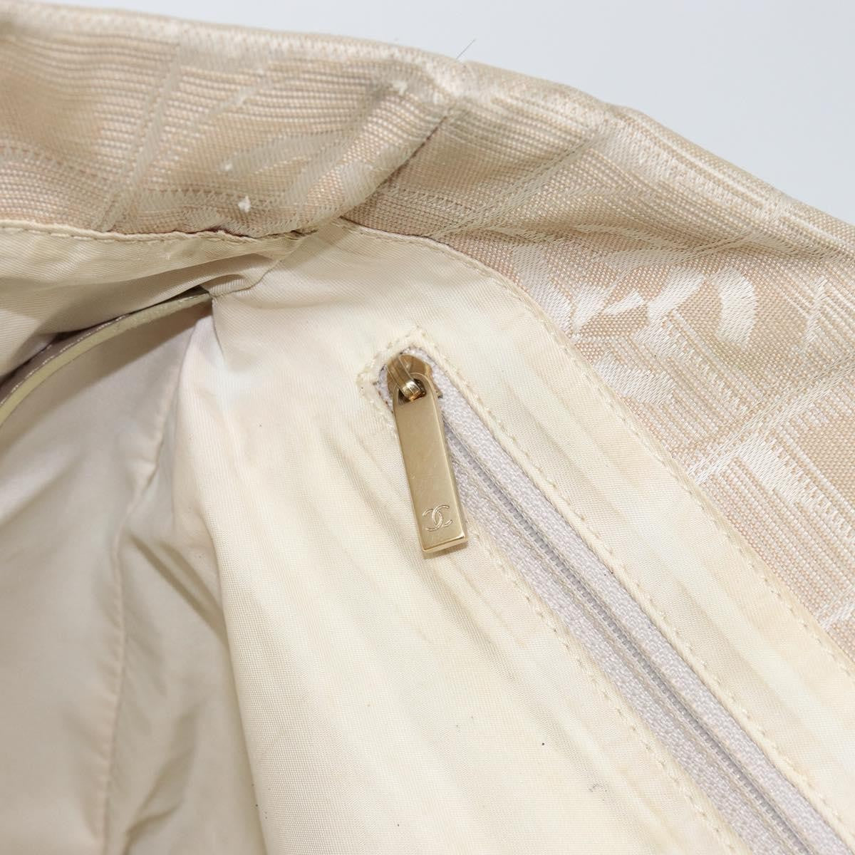 Chanel Travel Line Tote Nylon, BEIGE, NYLON, Tote bag