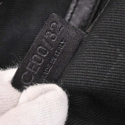 Celine C Macadam Handbag Canvas, BLACK, CANVAS, Handbag